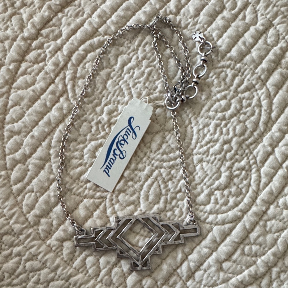 Lucky Brand Silver Geometric Necklace